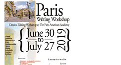 Desktop Screenshot of pariswritingworkshop.com