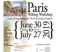 Tablet Screenshot of pariswritingworkshop.com